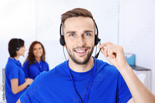 Young male technical suppor...