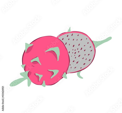 Organic Fruit Illustration