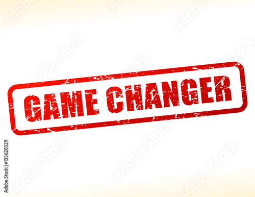 game changer text stamp