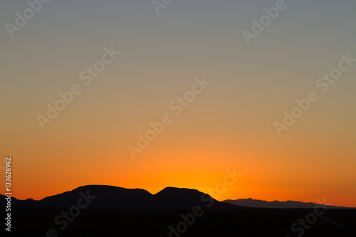 Sunset  silhouette  horizon  Namibia  Africa