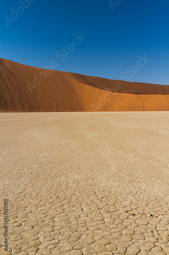 Sunrise dunes  Sossusvlei  Namib Desert  Namibia  Africa