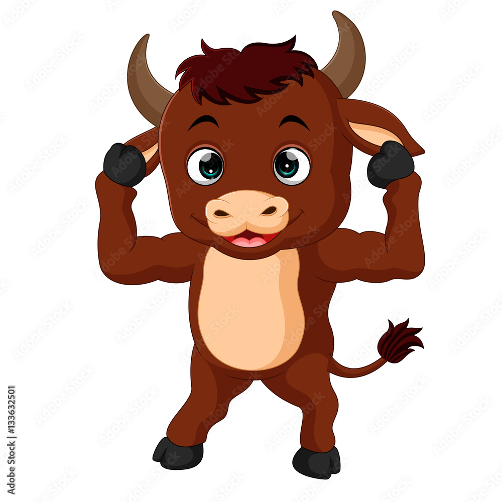Obraz premium bull cartoon
