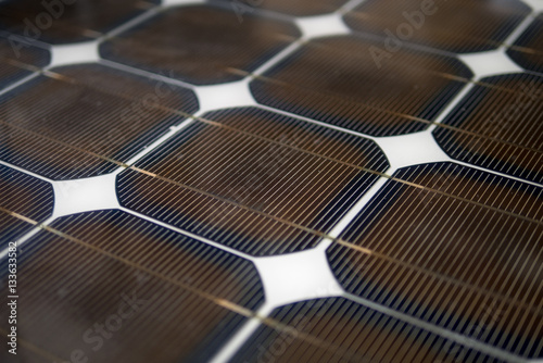Closeup solar cell panel surface texture photo