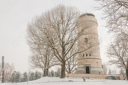 Basel, Wasserturm, Basel-Stadt, Stadt, Turm, Aussichtsturm, Spazierweg, Wanderweg, Winter, Wintertag, winterlich, Schweiz