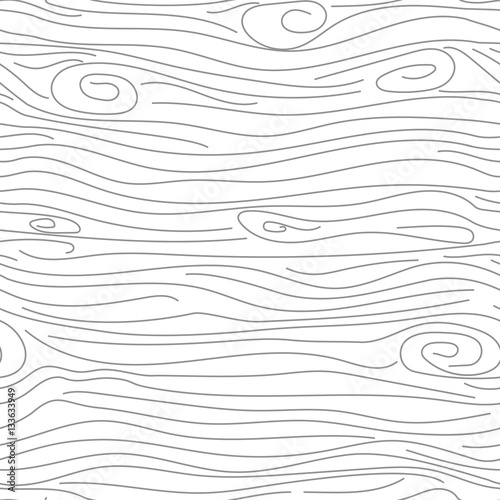 Wooden white texture vector seamless pattern.