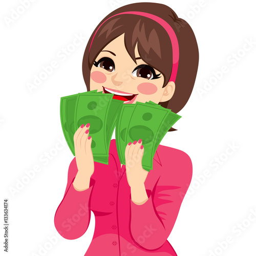 Young brunette businesswoma...