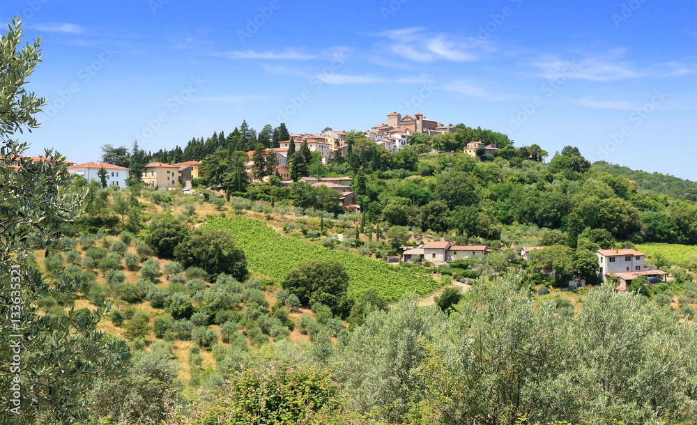Village perché en Toscane