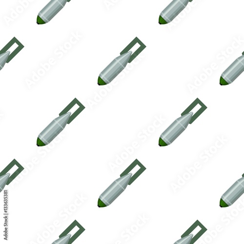 Military aerial bomb icon in cartoon style isolated on white background. Military and army pattern stock vector illustration