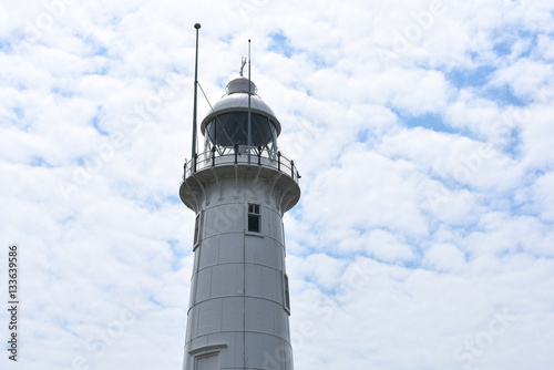 Lighthouse located at Melawati Hill, Kuala Selangor, Malaysia.
