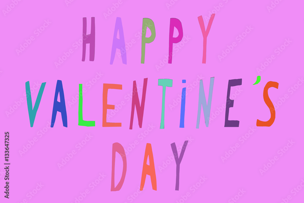 Happy Valentine's Day couleur 2 Happy Valentine's Day couleur 2