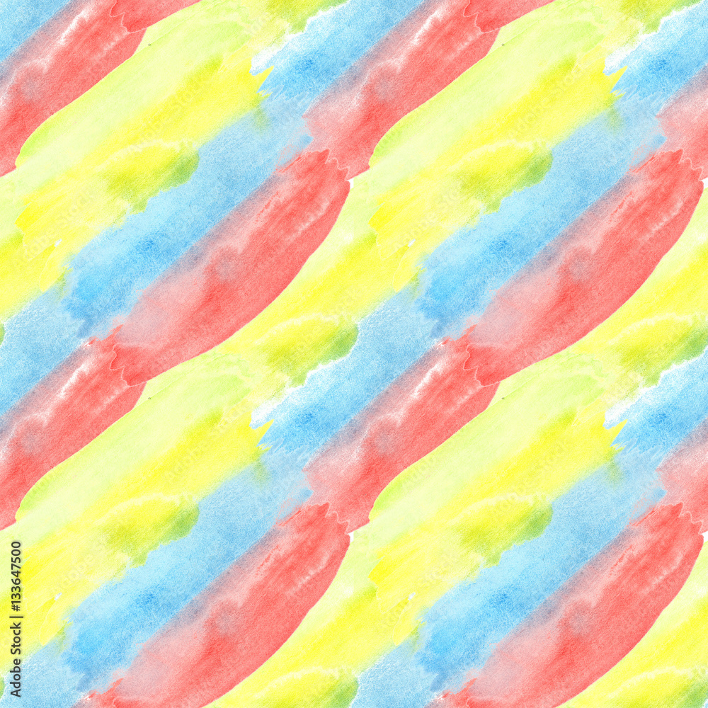 Watercolor seamless pattern illustration with hand-painted abstract backdrop.