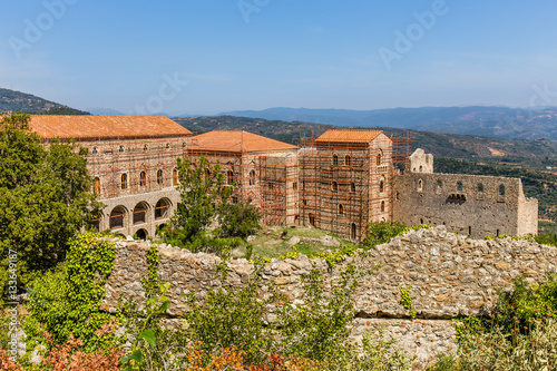 Byzantine city of Mystras, Peloponnes, Greece, Europe photo