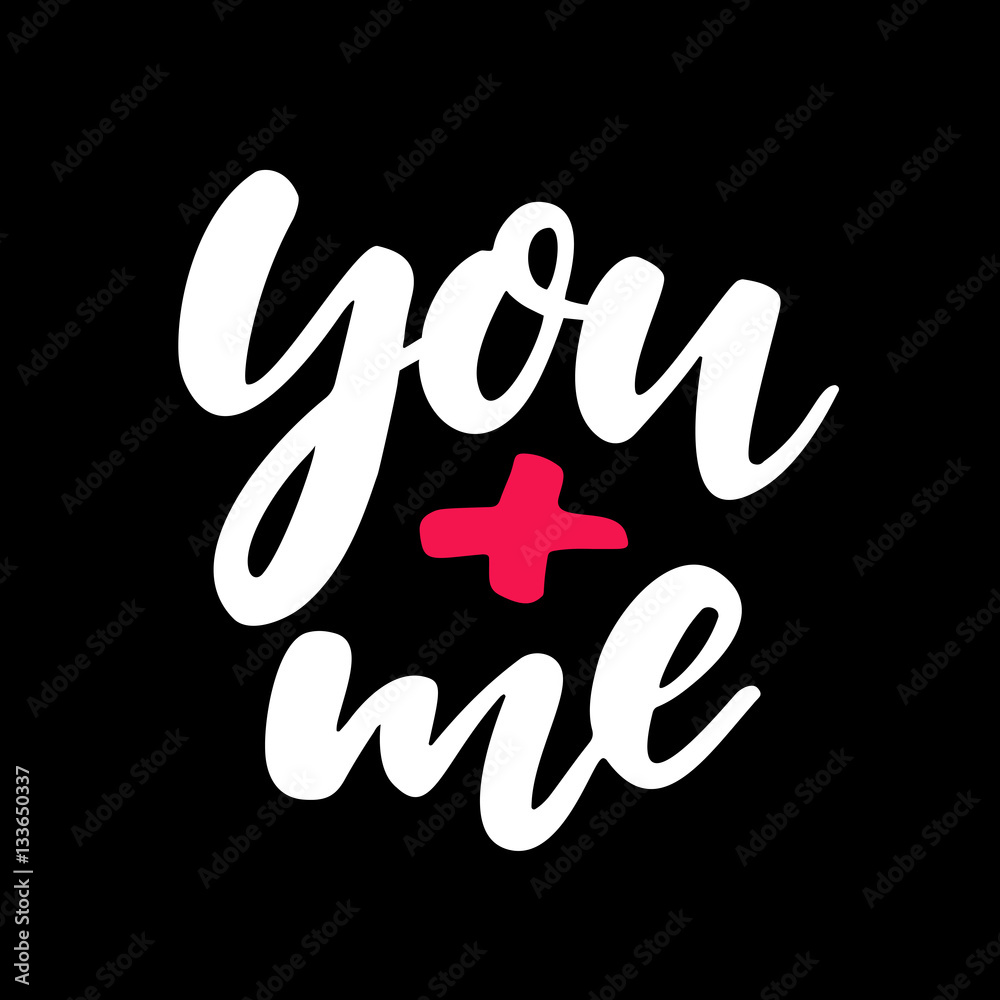 Obraz premium Valentine s Day vector lettering . Isolated handwriting calligraphy love