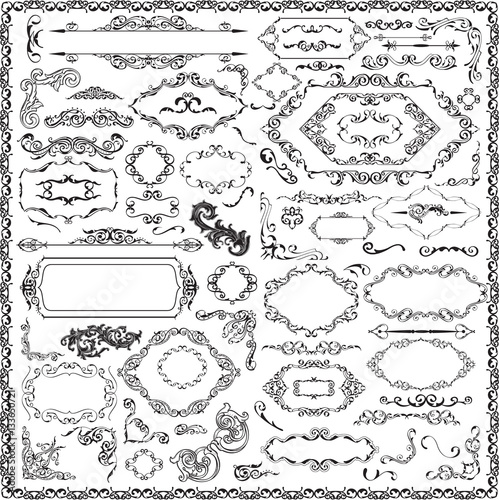 Splendid ornament baroque set