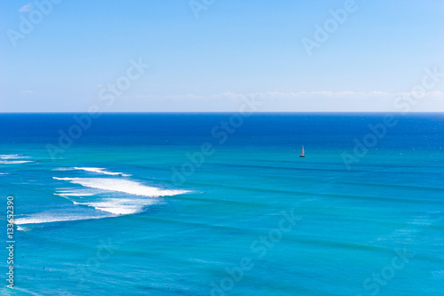 Sea view from the hotel in Waikiki