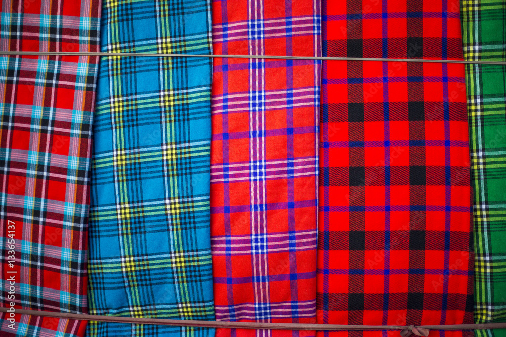 Fototapeta premium Traditional east african fabrics