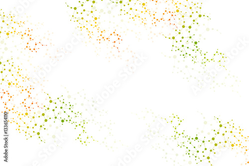 Structure molecule and communication Dna, atom, neurons. Science concept for your design. Connected lines with dots. Medical, technology, chemistry, science background. Vector illustration