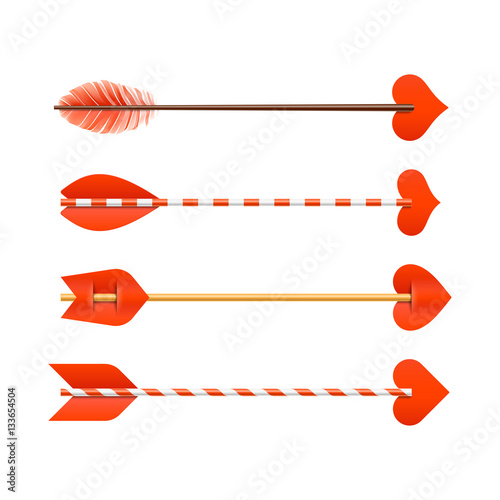 Cupid's arrows, Valentines Day cards element