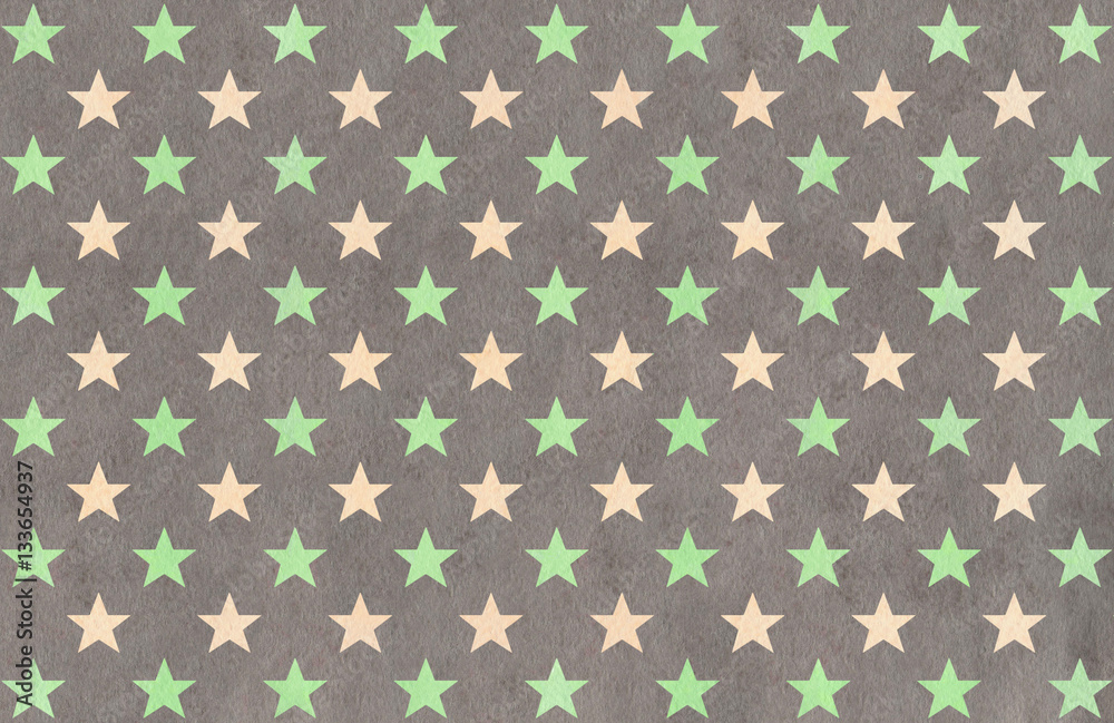 Watercolor stars pattern. Watercolor stars pattern.