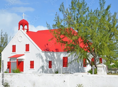 caribbean church architechture on Grand Turk Island, Turks and Caicos
