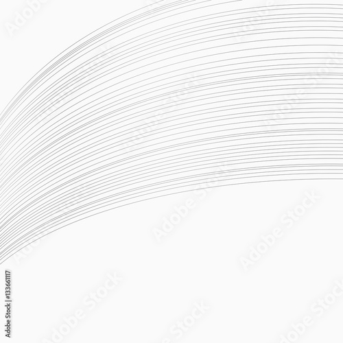 Vector abstract background with parallel curved lines