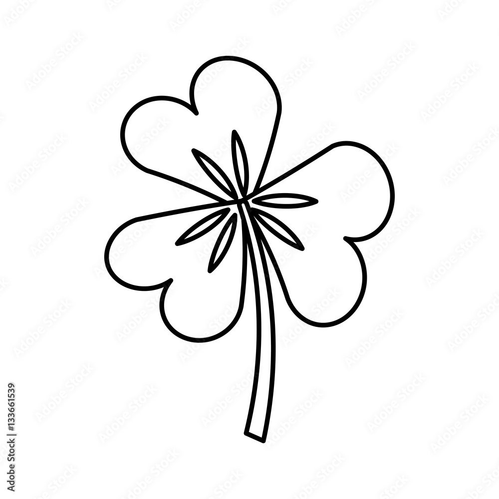 Saint patricks clover icon vector illustration design Saint patricks clover icon vector illustration design