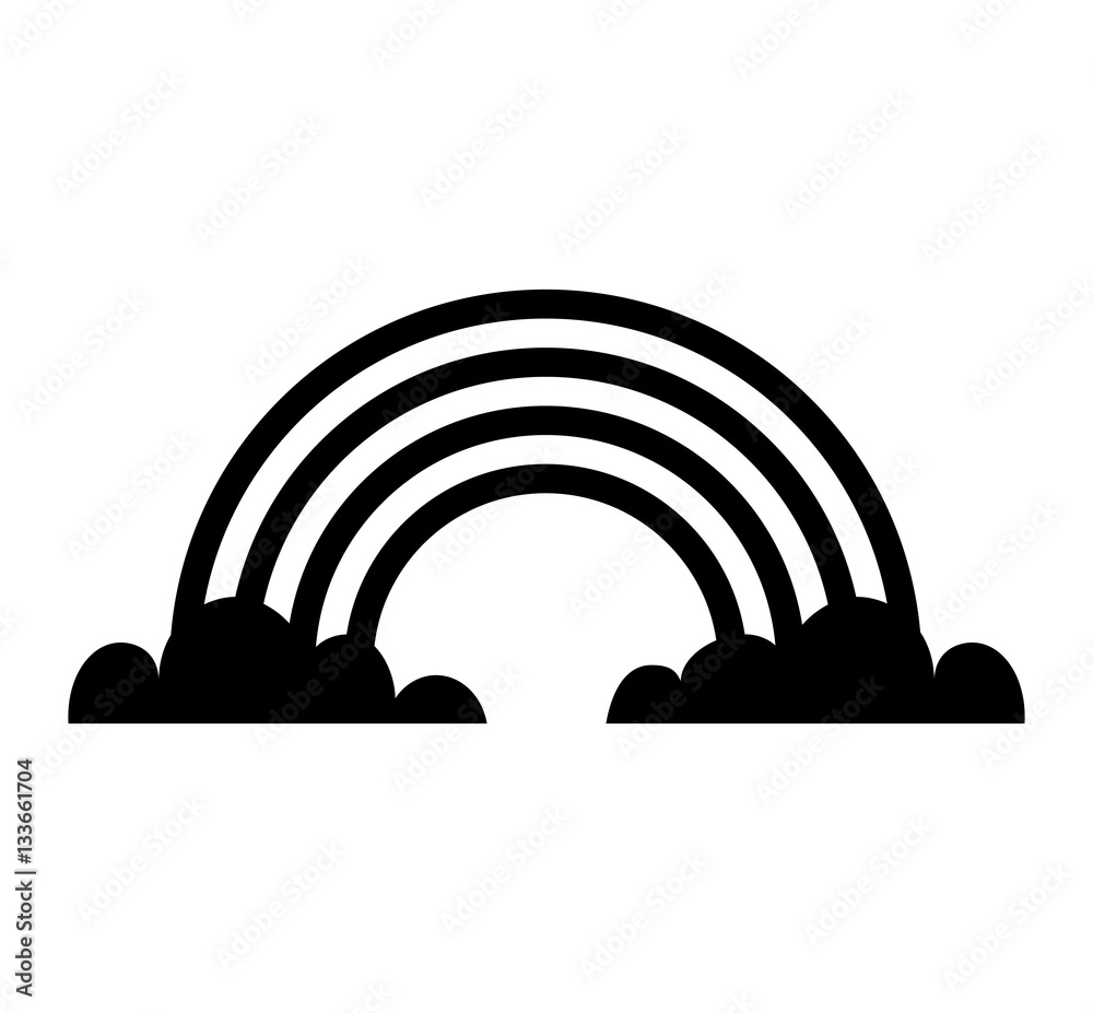 cute rainbow isolated icon vector illustration design cute rainbow isolated icon vector illustration design