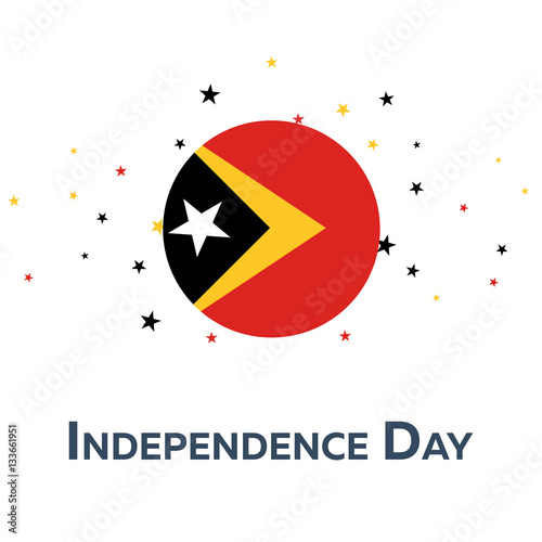 Independence day of Timor-Leste. Patriotic Banner. Vector illustration.