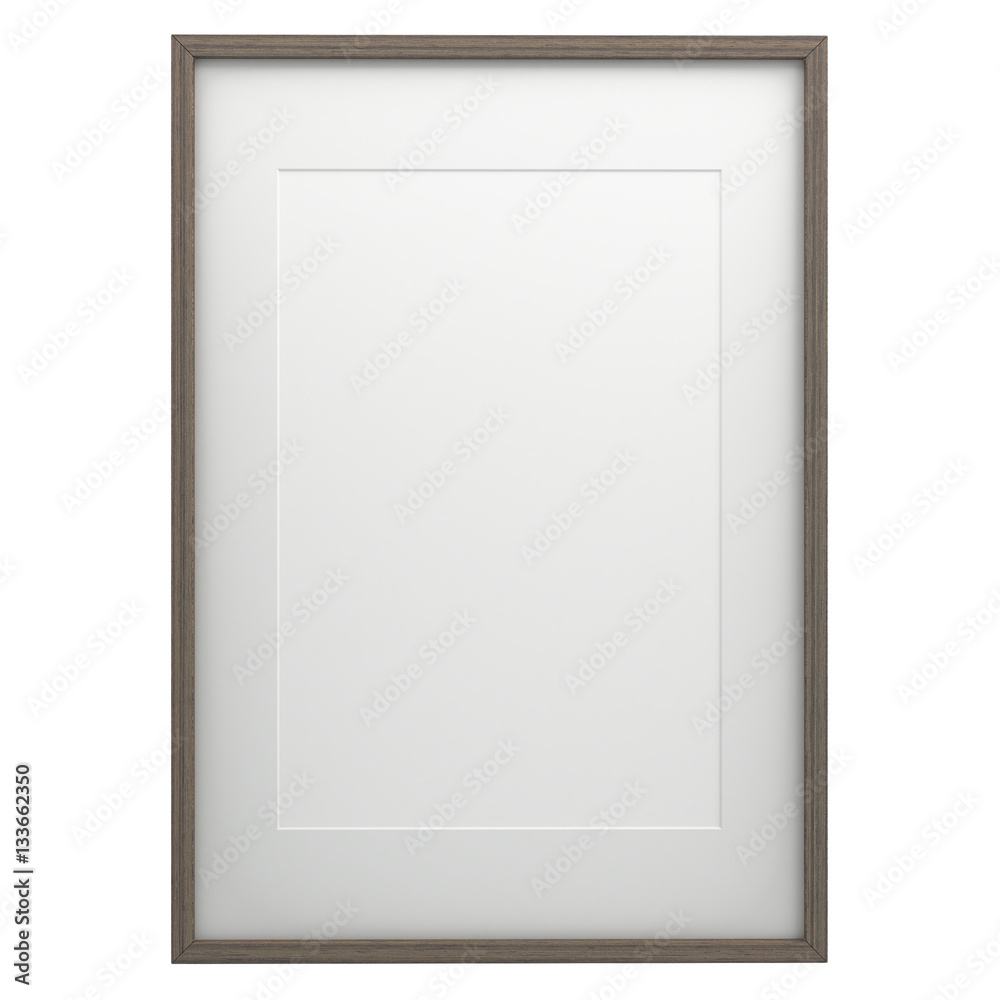 Frame Picture On Isolated White Of Background