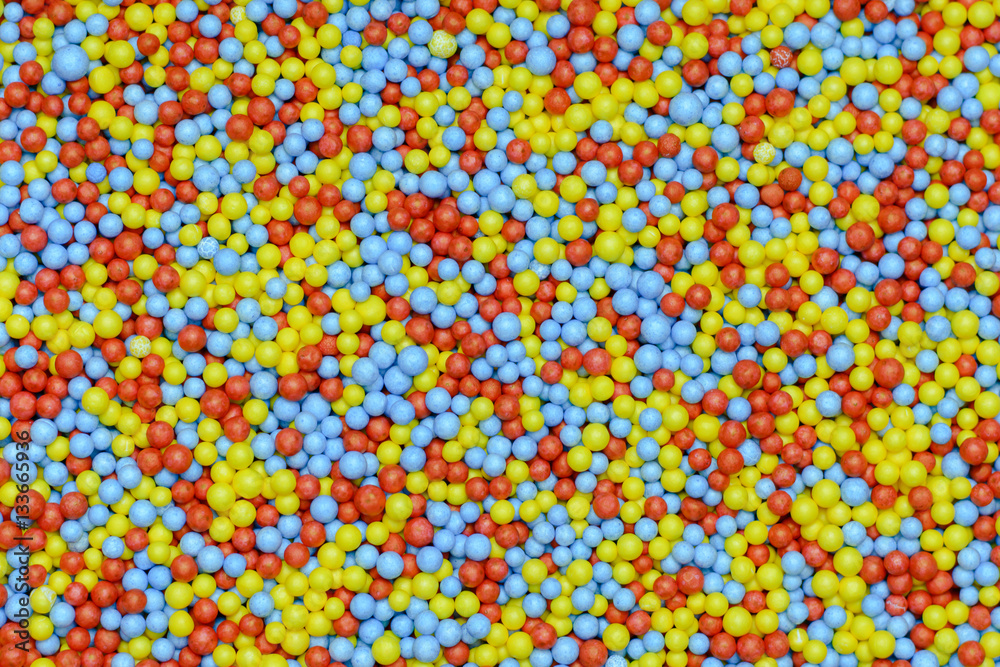 Colorful of polystyrene beads background Colorful of polystyrene beads background