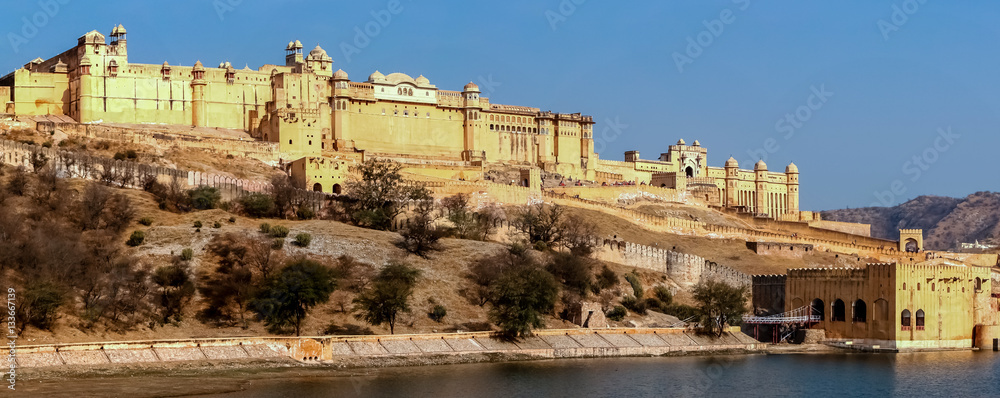 Panorama Amber Fort, Jaipur, India