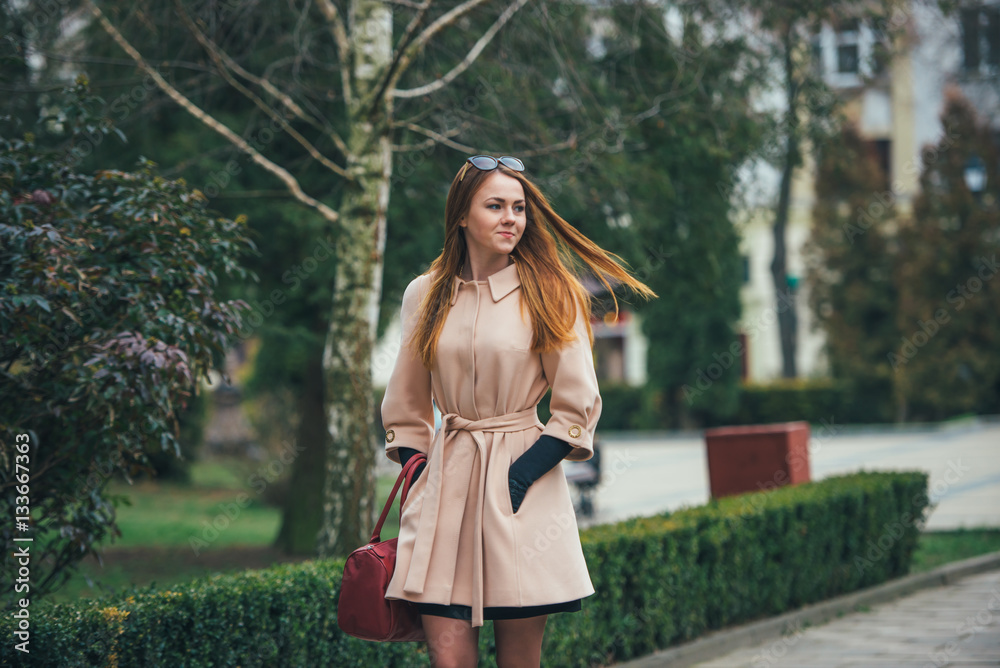 Naklejka premium pretty girls on a walk