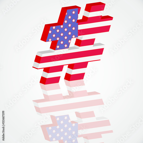 Amerika Hashtag