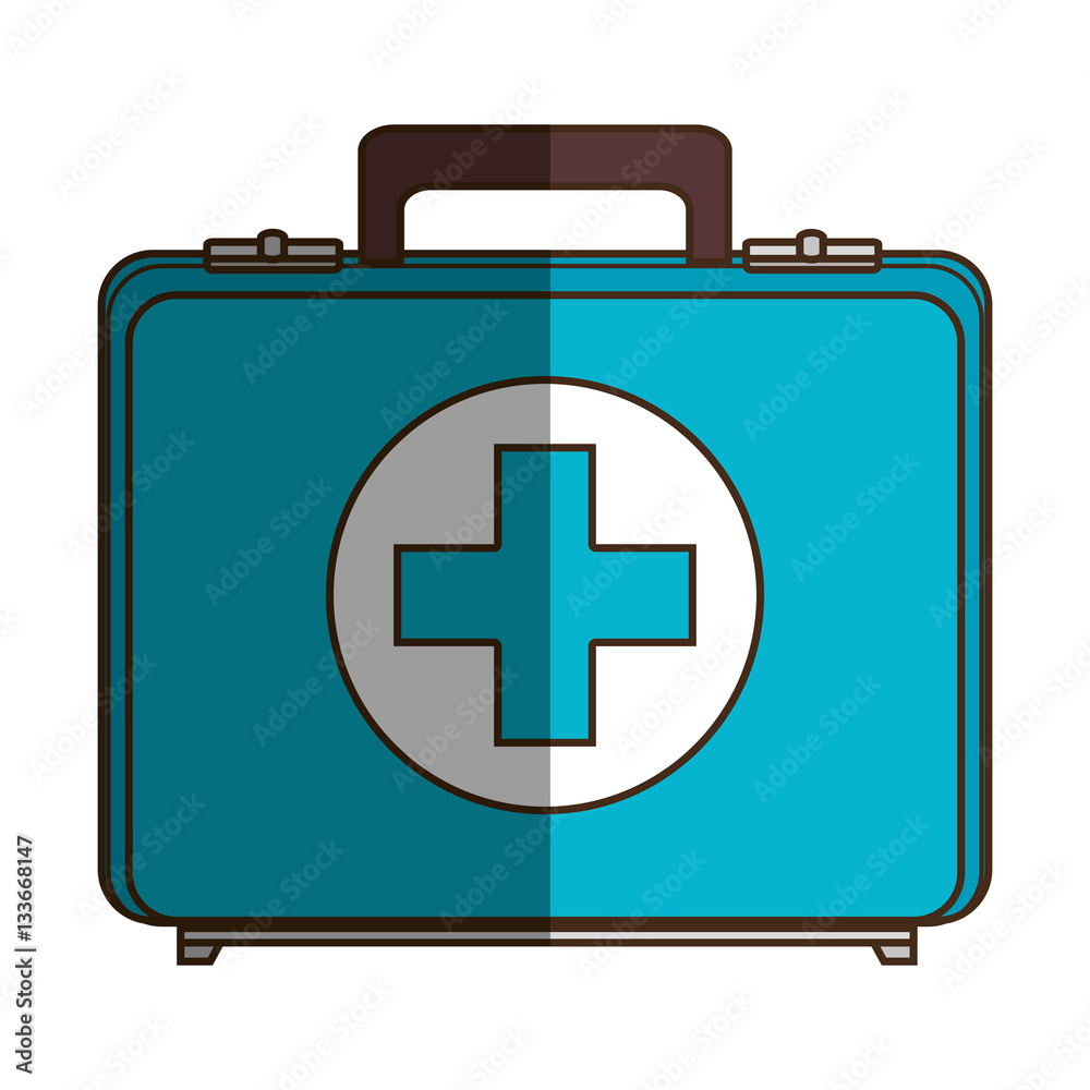 Fototapeta premium medical kit isolated icon vector illustration design