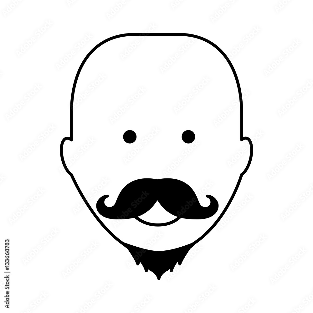 young man avatar character vector illustration design