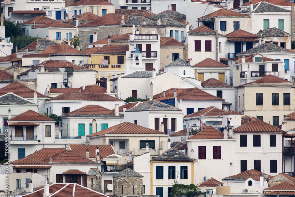 Roofs of Skopelos Town, Sporades Islands