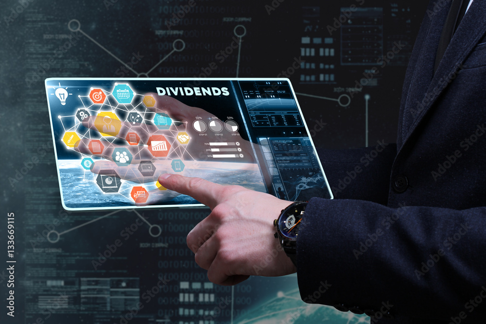 Fototapeta premium Business, Technology, Internet and network concept. Young busine