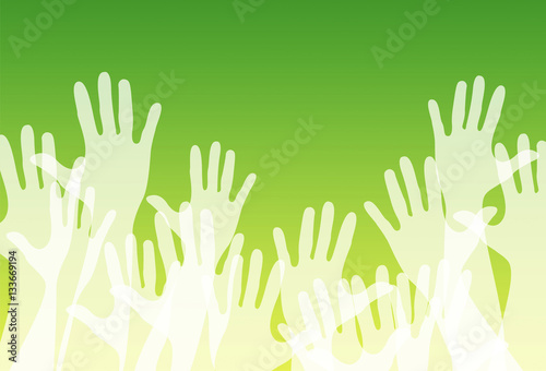 mani, pace, comunità colori