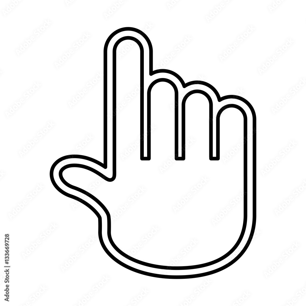 hand pointer cursor icon vector illustration design hand pointer cursor icon vector illustration design