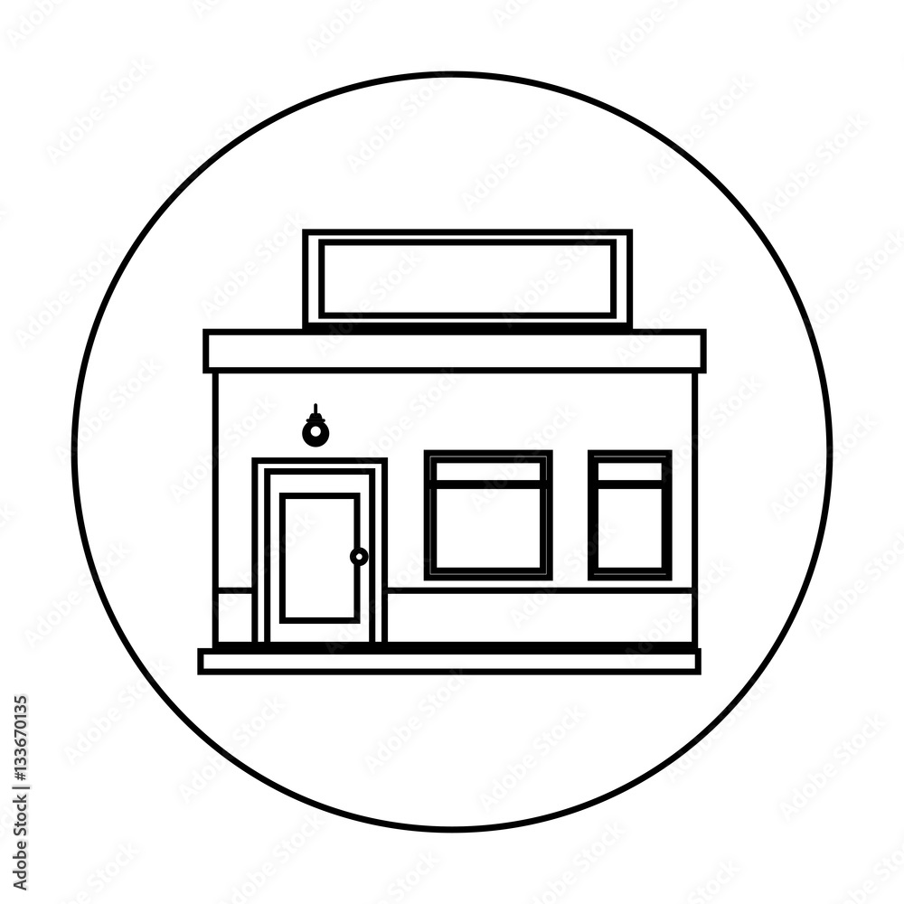 exterior store building icon vector illustration design exterior store building icon vector illustration design