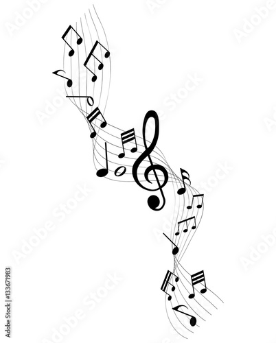 Musik, Musiknoten, Melodie