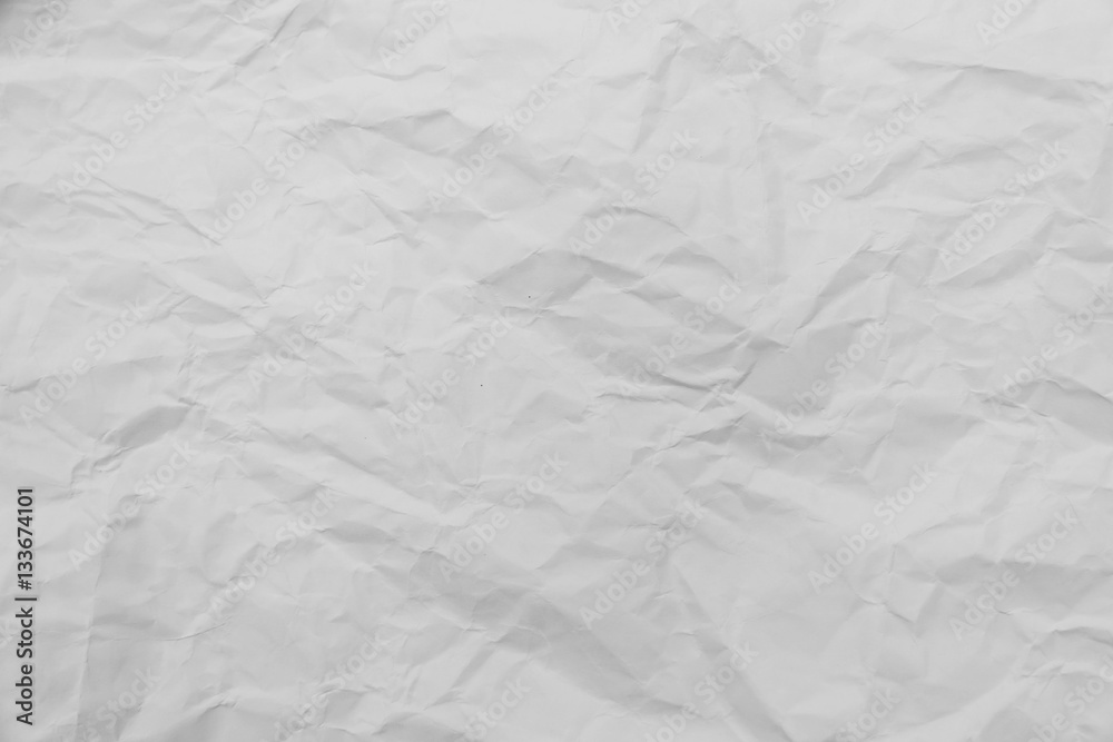 white crumpled paper  texture