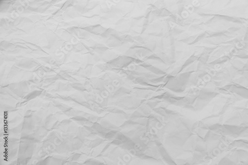 white crumpled paper texture