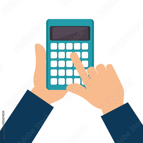 calculator math isolated icon vector illustration design
