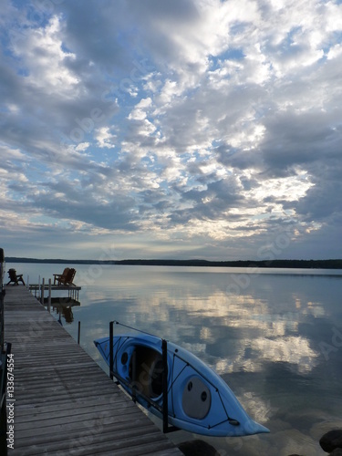 On the Torch Lake Dock