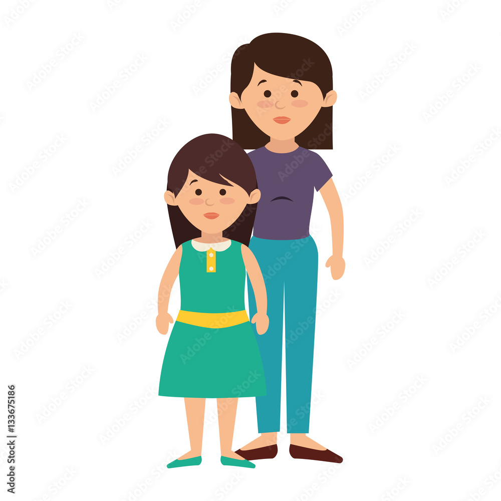 happy family member character vector illustration design happy family member character vector illustration design