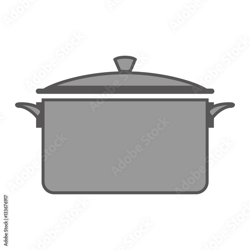 pot kitchen tool isolated icon vector illustration design
