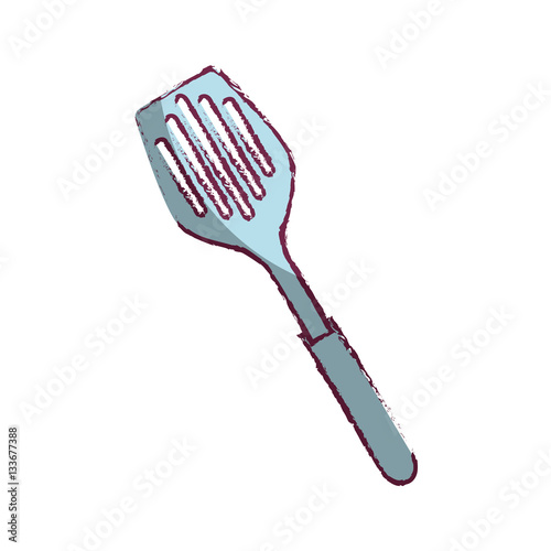 spatula kitchen tool isolated icon vector illustration design