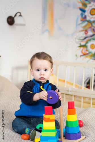 Child playing toys