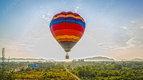 you can fly away in the sky with hot air balloon.Hot air balloons are something special in comparison to other forms of flight.As the balloon rises
